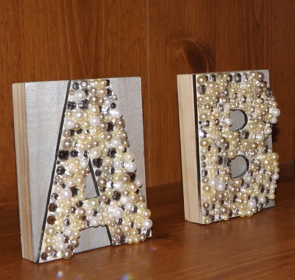 Pearl and Rhinestone&nbsp;Letters