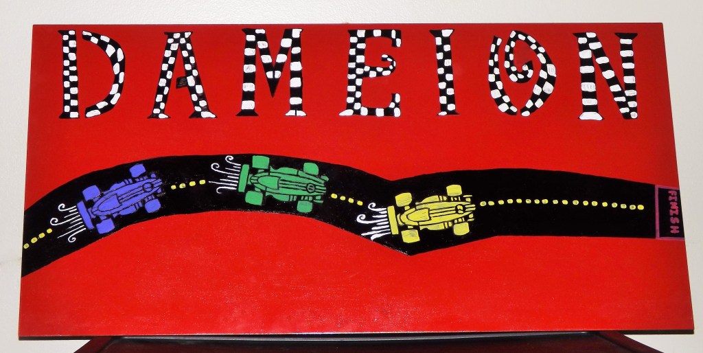 DIY Race Car&nbsp;Sign