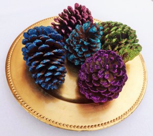 Glitter Pine Cones