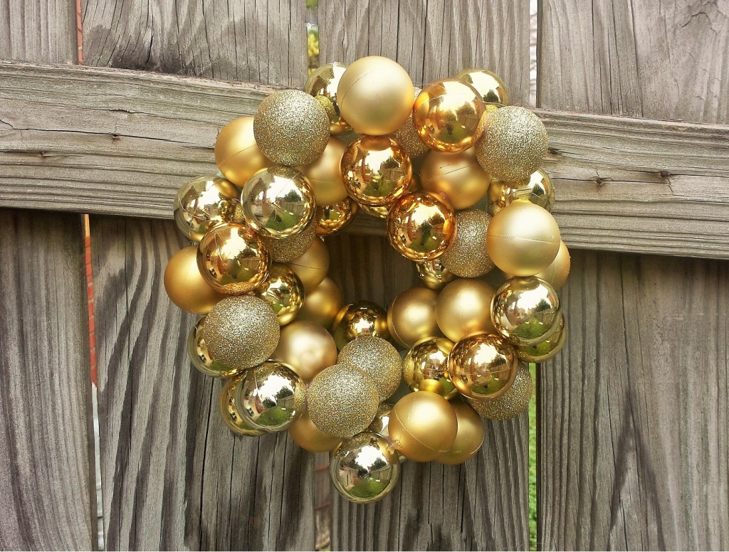 Gold Ornament Wreath