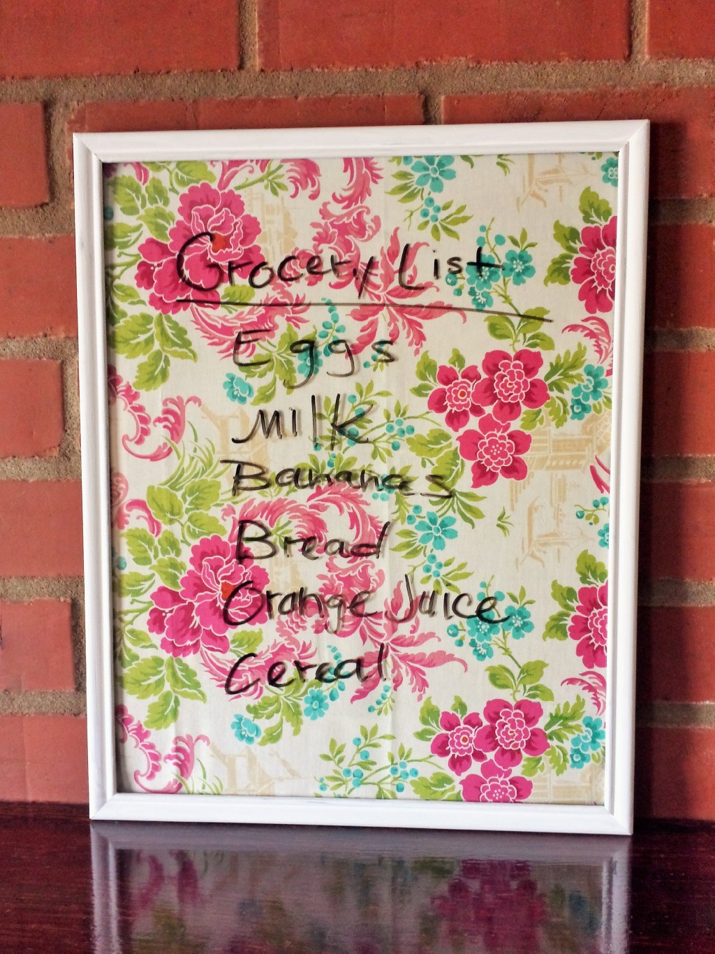 Turn a Picture Frame Into a Dry Erase&nbsp;Board