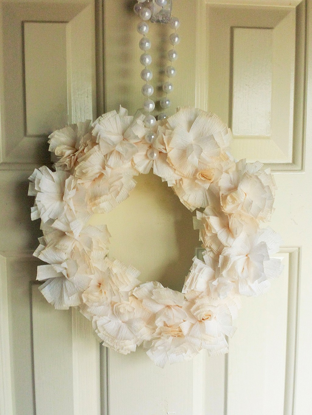 Crepe Paper Flower&nbsp;Wreath