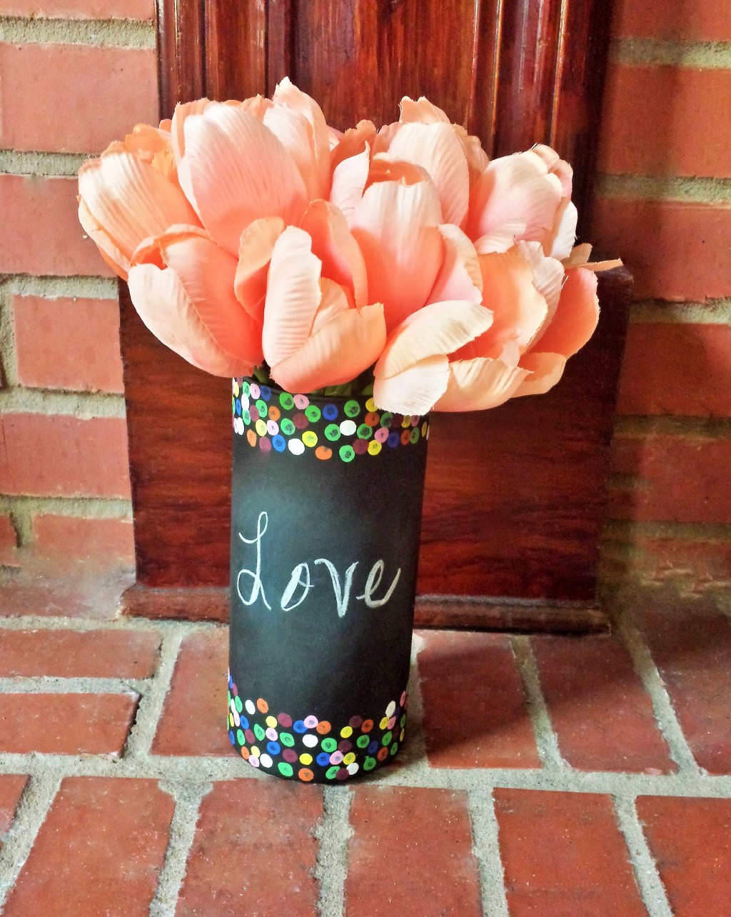 DIY Chalkboard Vase