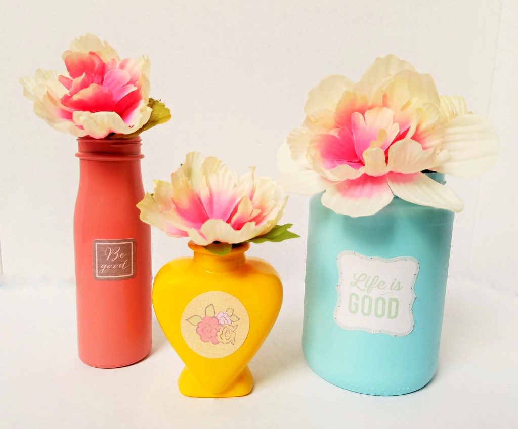 Spray Paint Glass Bottles and&nbsp;Jars