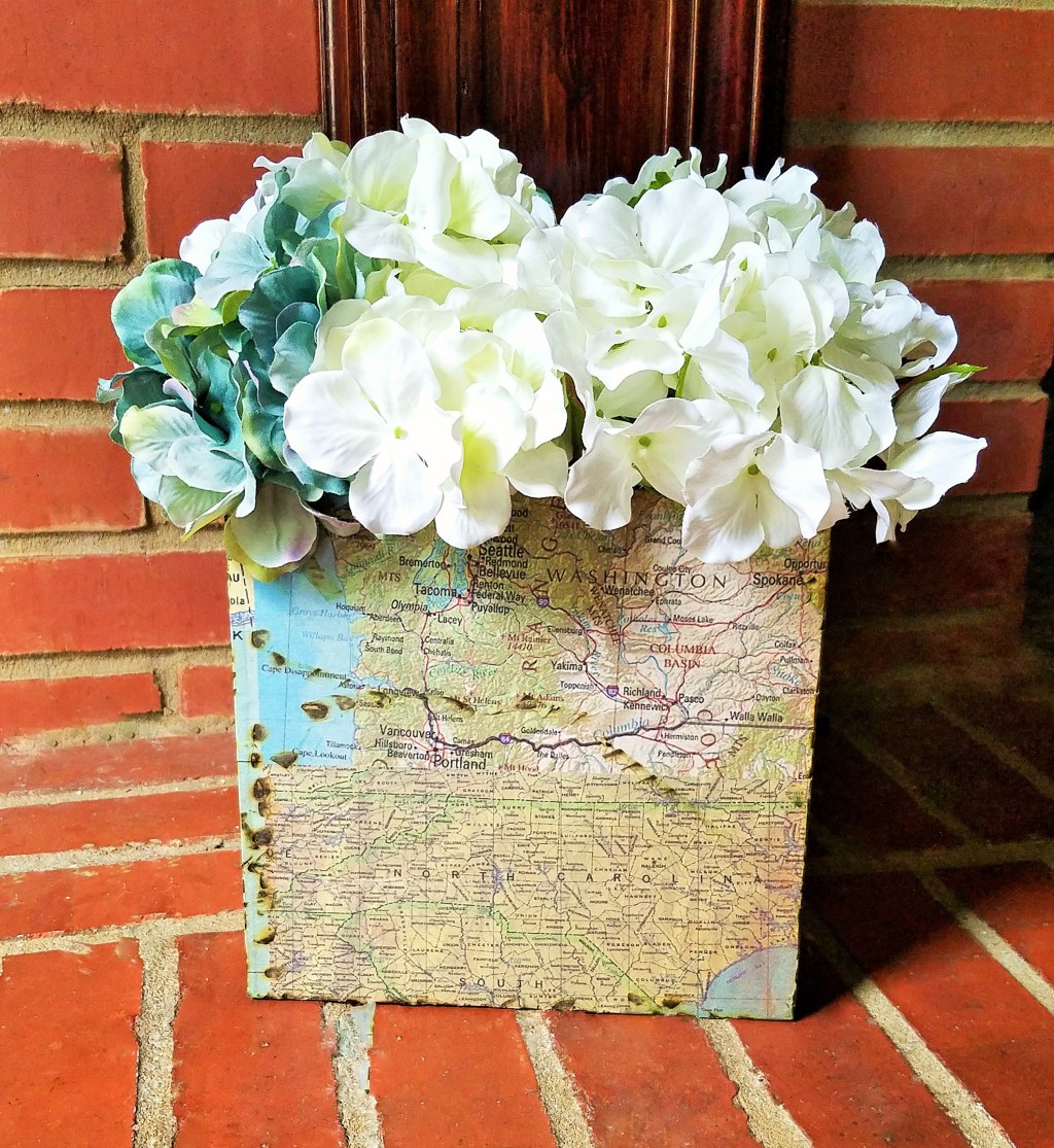 Decoupaged Wood Box