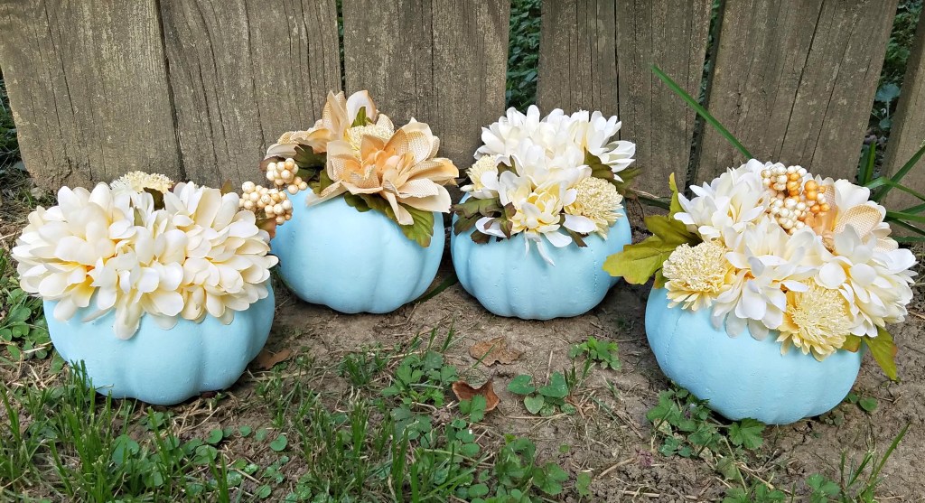 Painted Floral Pumpkins