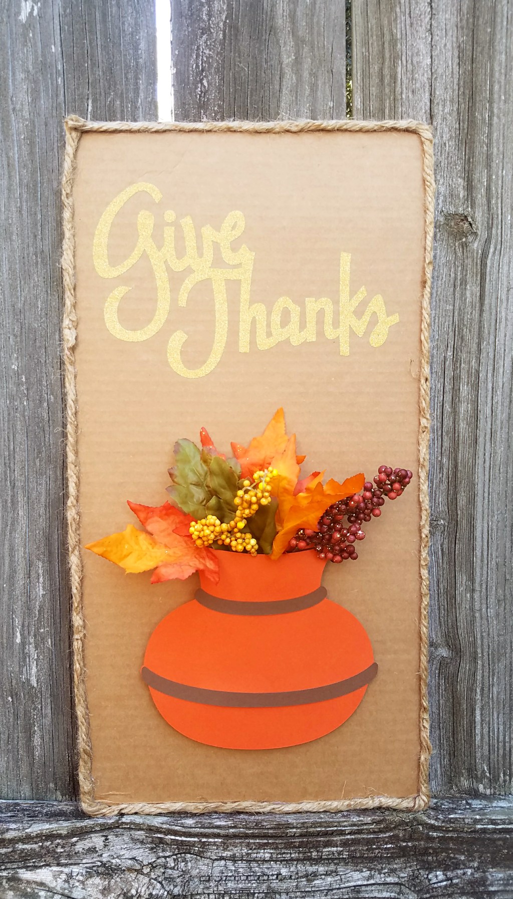 DIY Thanksgiving Sign