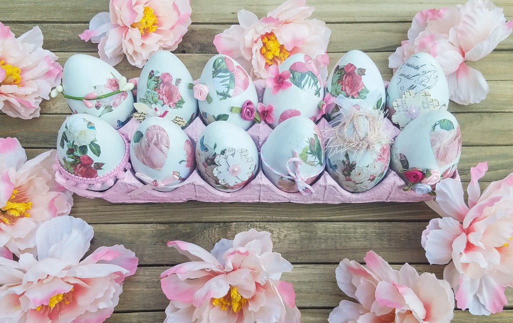 Decoupage and Decorate Easter&nbsp;Eggs
