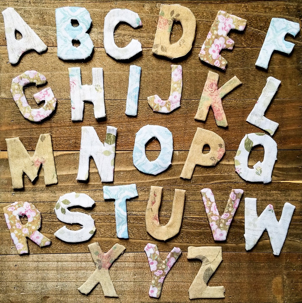 Fabric Covered Letters