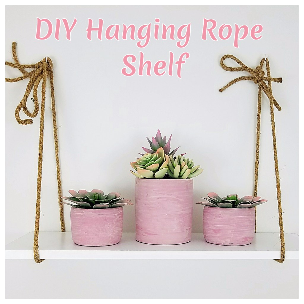 DIY Hanging Rope&nbsp;Shelf